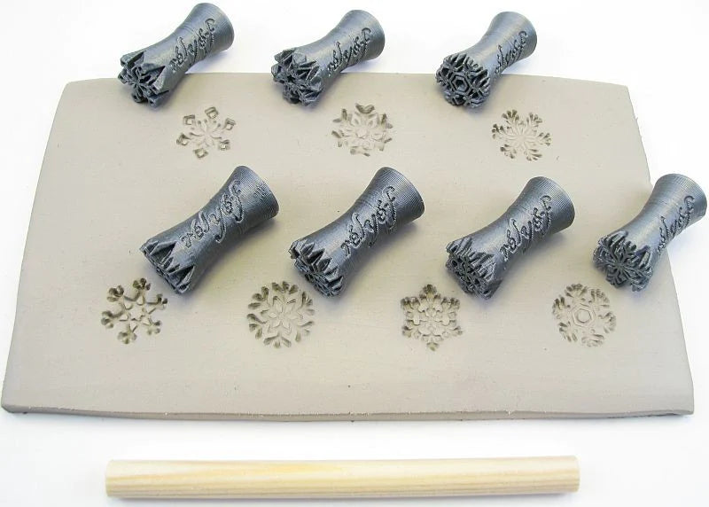 SNOWFLAKE STAMP - 15mm