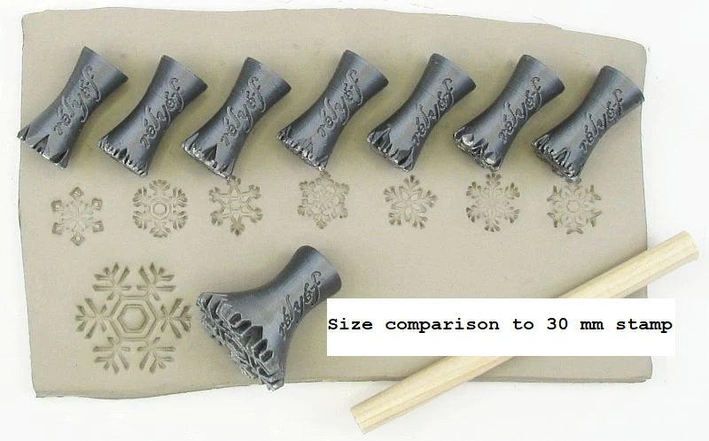 SNOWFLAKE STAMP - 15mm