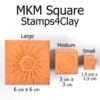 LARGE SQUARE STAMPS - ROOSTER